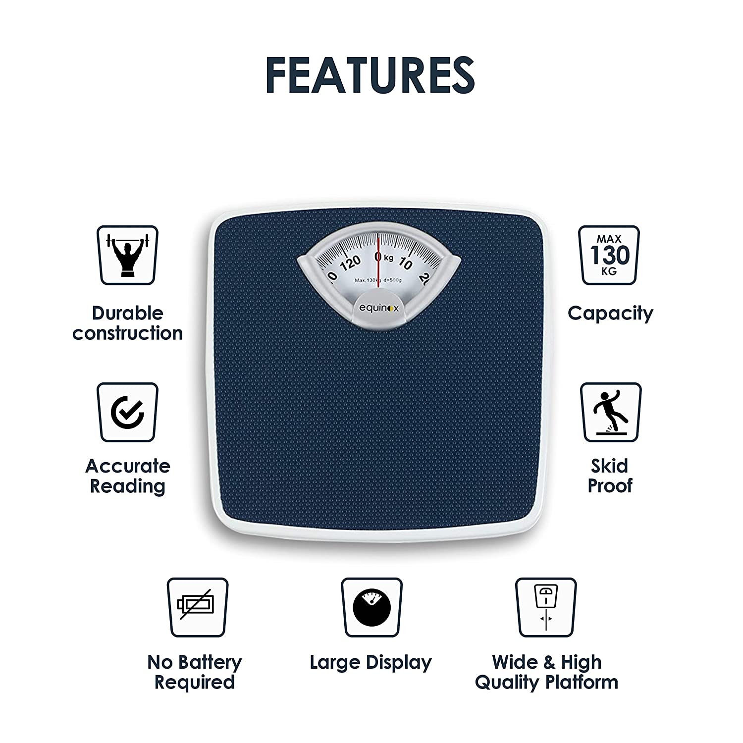 Equinox Personal Weighing Scale-Mechanical EQ-BR-9201