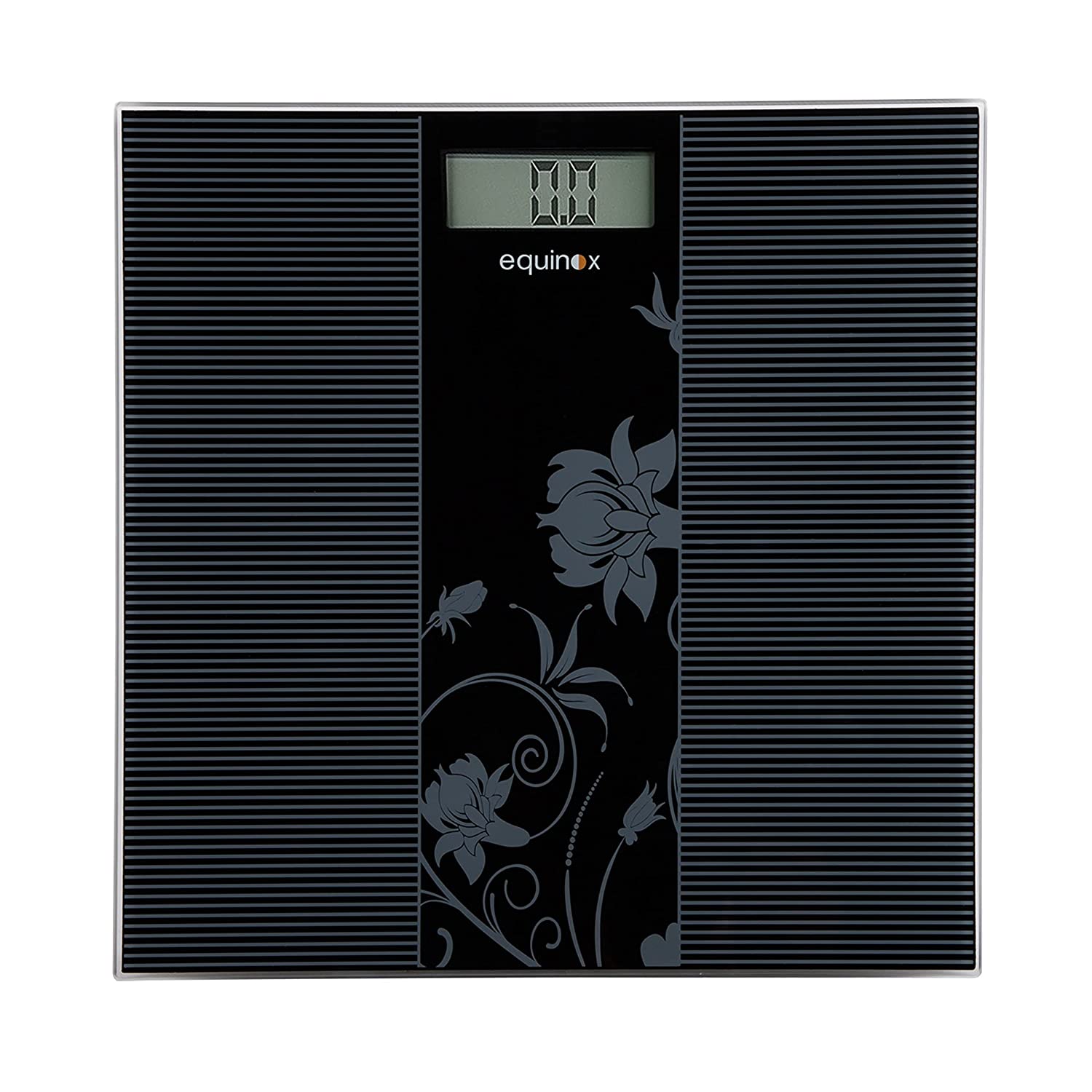 Equinox Overseas Pvt Ltd-HR Personal Digital Weighing Scale EQ-EB-9300 for body weight, Slim and Sleek, Elegant Design, Large LCD Display, Ultra Lightweight, 18 months warranty (Black)