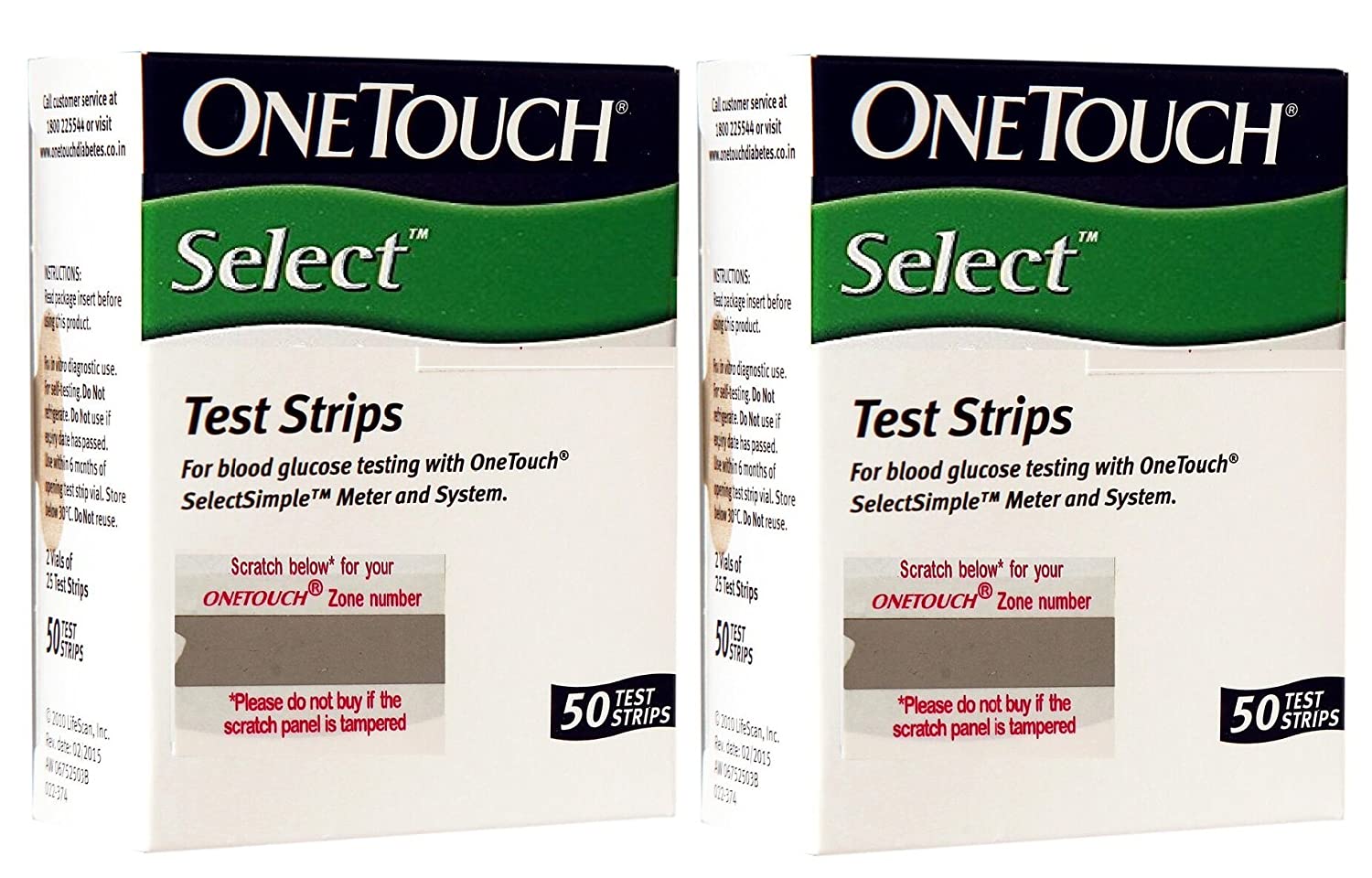 OneTouch Select Test Strips Pack