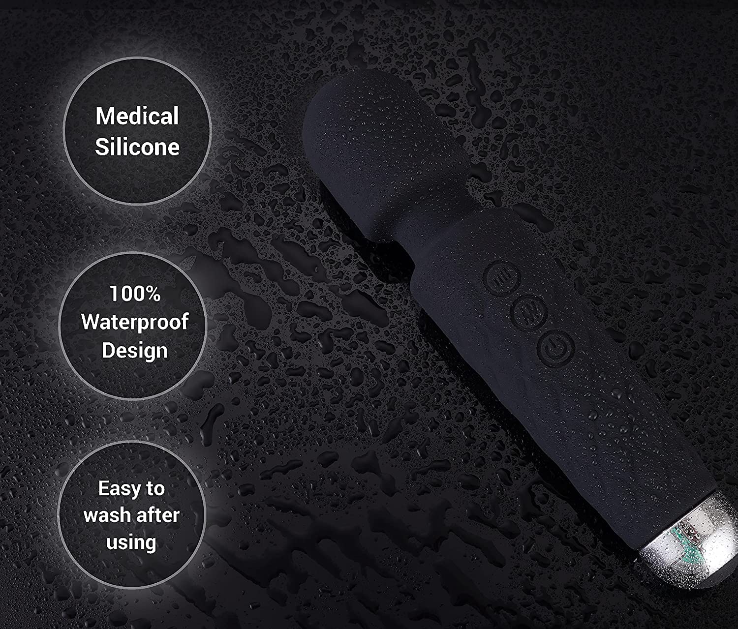 Portable massage machine with 20 modes and 8 speeds