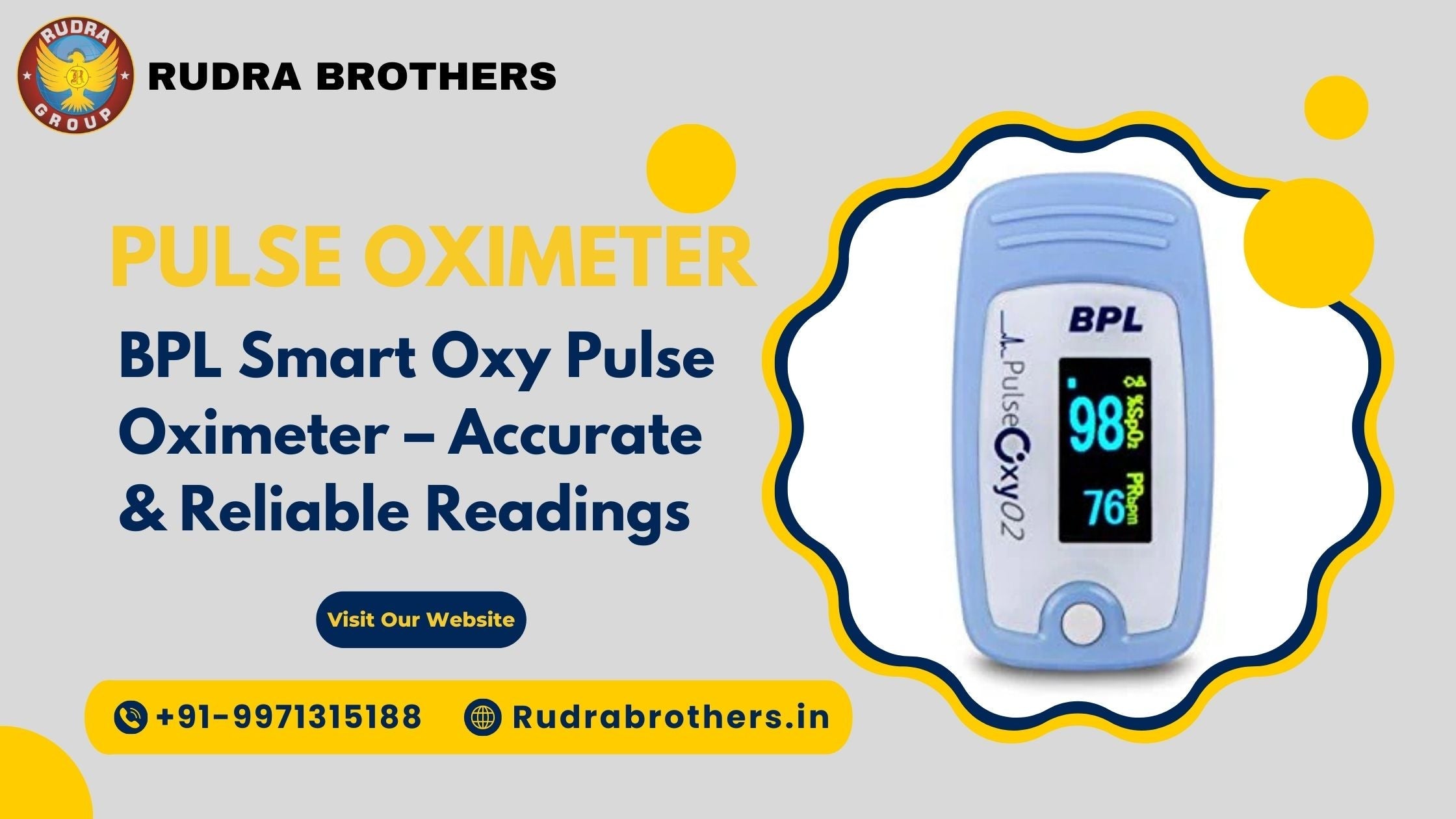 BPL Smart Oxy Pulse Oximeter – Accurate & Reliable Readings