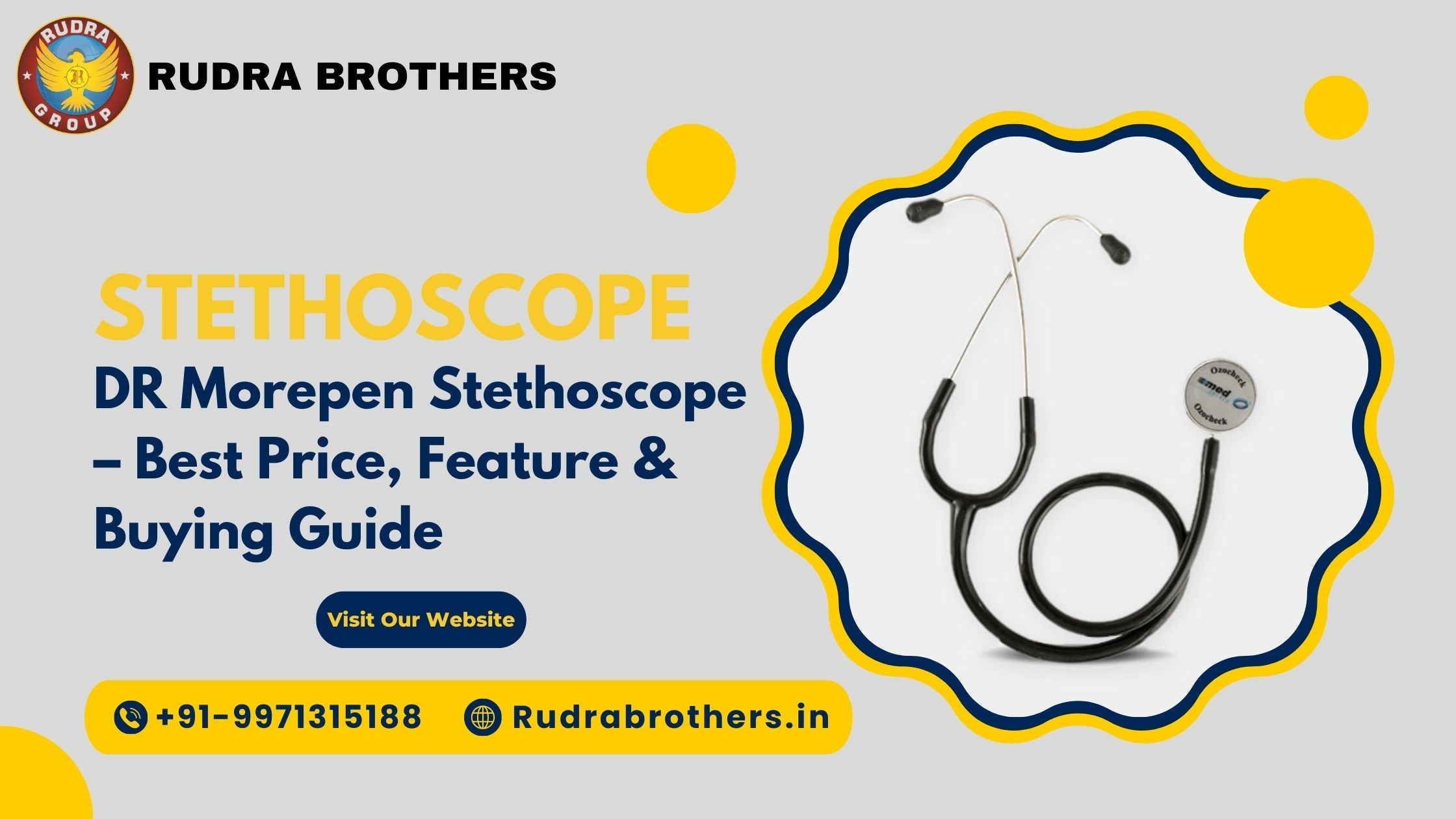 DR Morepen Stethoscope | Morepen Stethoscope | DR Morepen the Professional's Deluxe Stethoscope