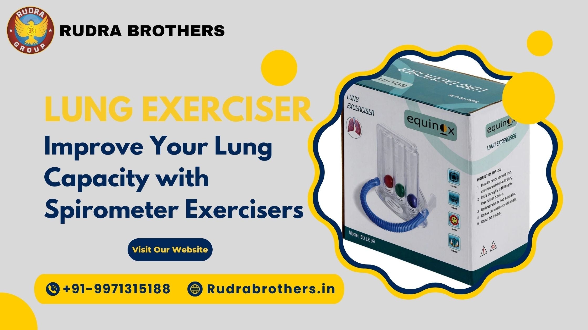 Spirometer Exerciser | Spirometer Test Price | Improve Breathing Capacity