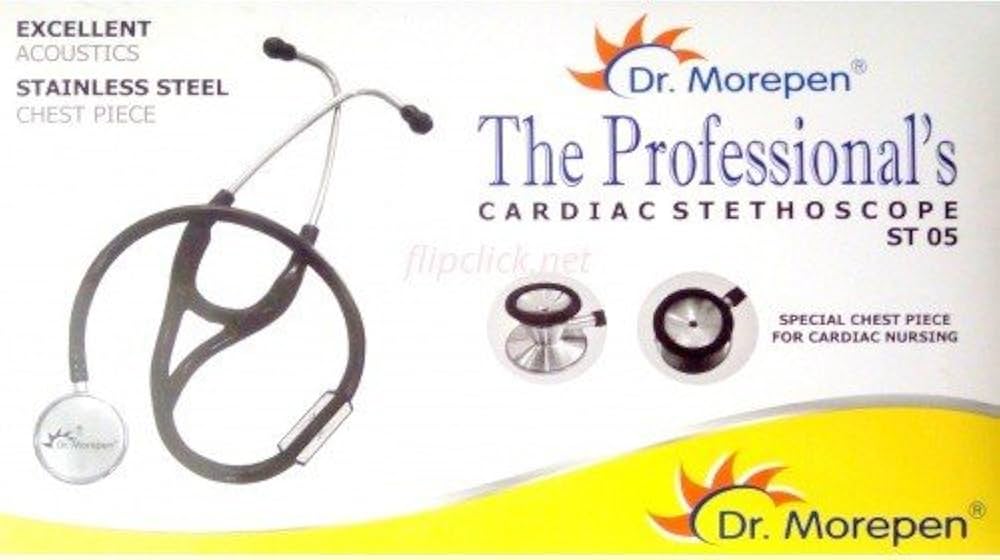 Dr. Morepen The Professional Cardiac Stethescope ST-05 (Black)