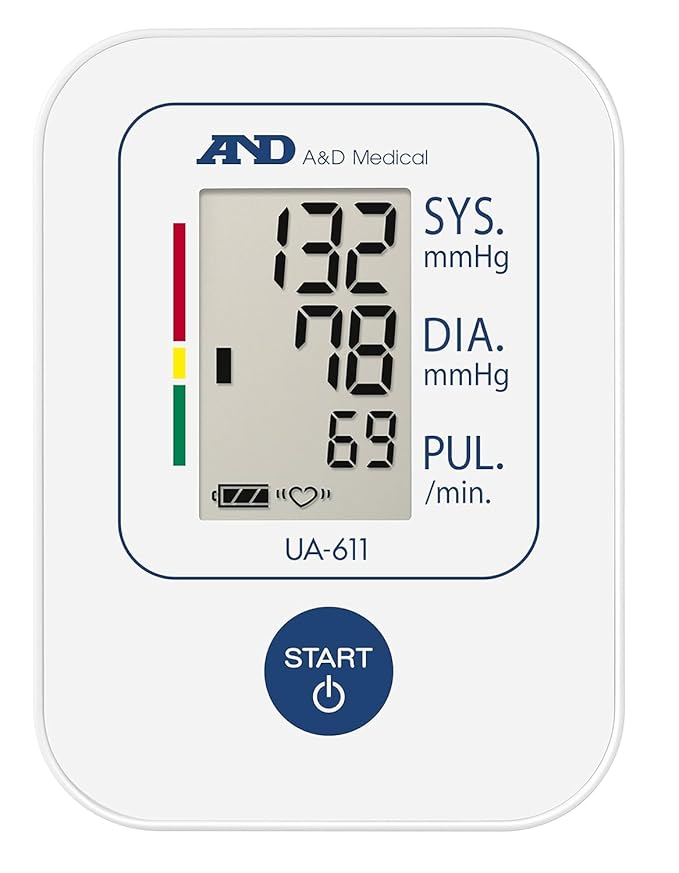 A&D UA-611 Blood Pressure Monitor | Accurate & Easy BP Machine for Home Use | BIHS & ESH Approved
