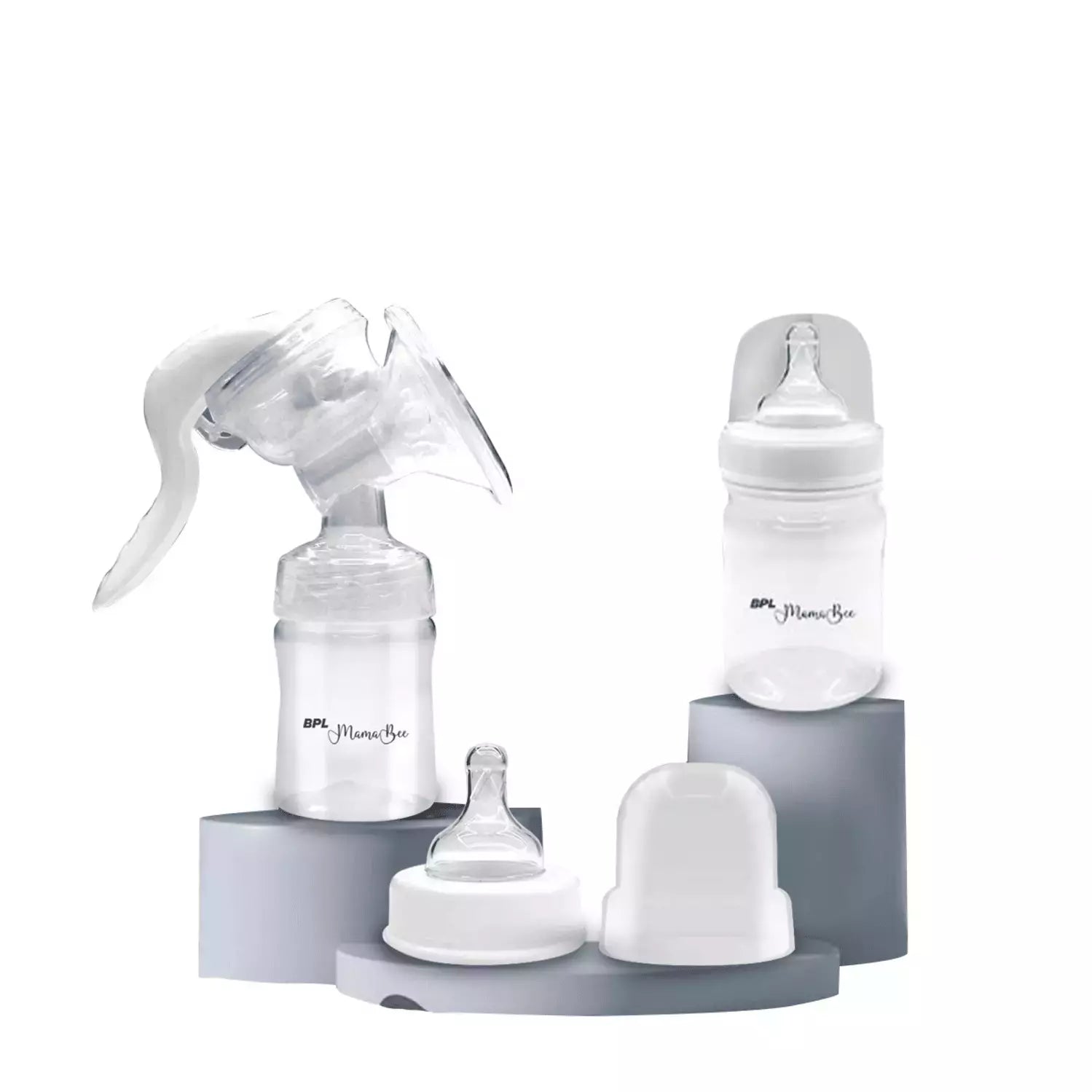 BPL MamaBee Silicone Manual Breast Pump | Soft & Gentle Baby Milk Pump | BPA-Free | 150 ml Capacity