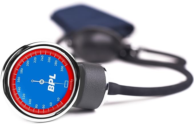 BPL Manual Large Dial Aneroid Sphygmomanometer | Blood Pressure Monitor with Cuff & Carry Case
