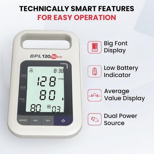 BPL Medical Technologies 120/80 B20Automatic Blood Pressure Monitor (White)