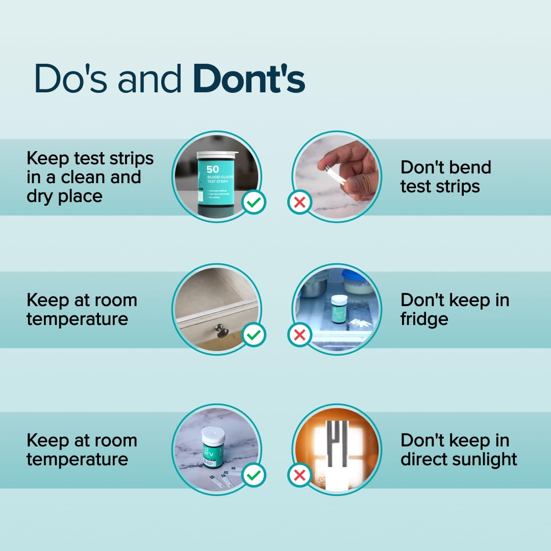 BeatO Curv Glucometer Test Strips | Blood Glucose Sugar Test Strips | 100 Test Strips Only