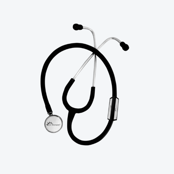 Dr Morepen ST 04 Pediatric Stethoscope (Black)