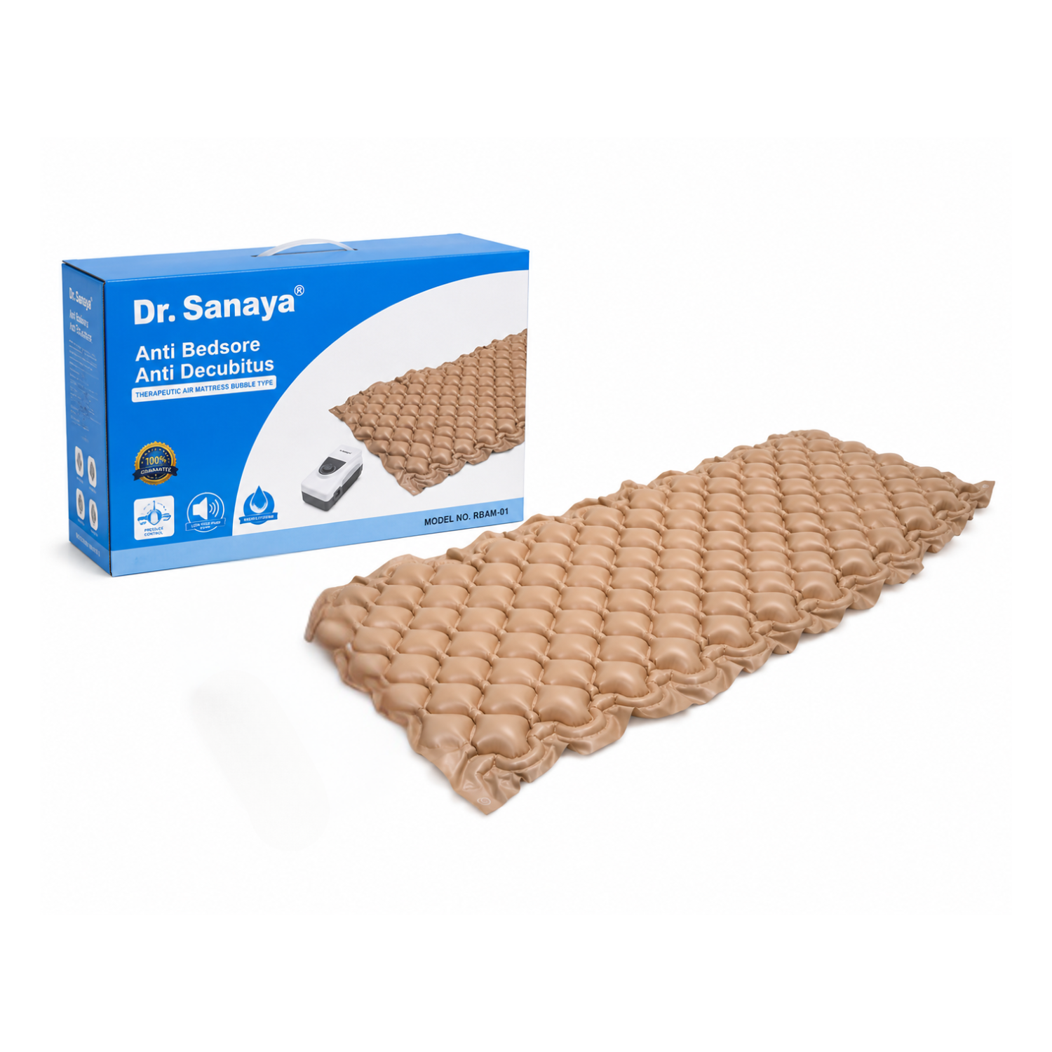 Dr. Sanaya Anti Bedsore Anti Decubitus Air Mattress with Air Pump (RBAM-01)