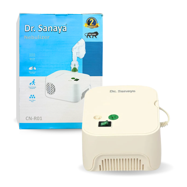 Dr. Sanaya Compressor Nebulizer for Kids & Adults | Medical Nebulizer Machine with Complete Kit & 2-Year Warranty