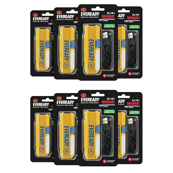 Eight of  eveready dl101 Minimight torch