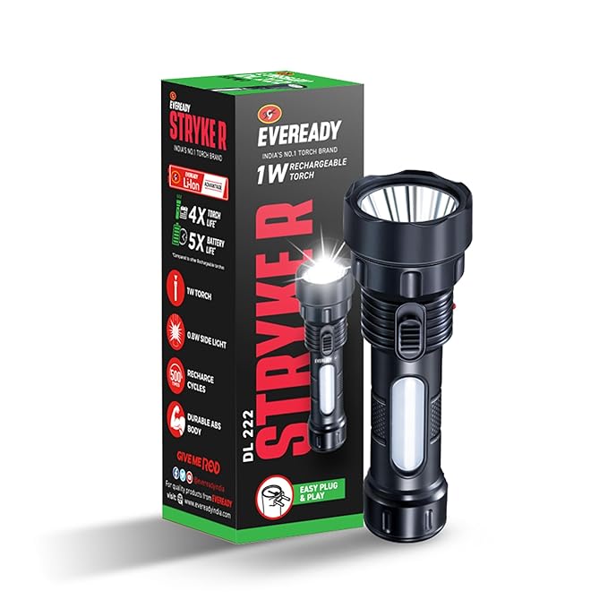 Micro USB Rechargeable Torch for Power Cuts and Outdoors