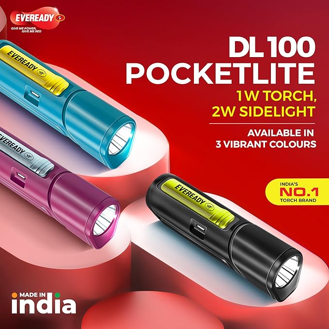 1W LED torch with 2W sidelight for blackout use