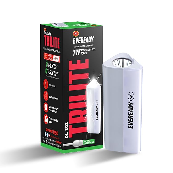 rechargeable LED torch with Type-C fast charging