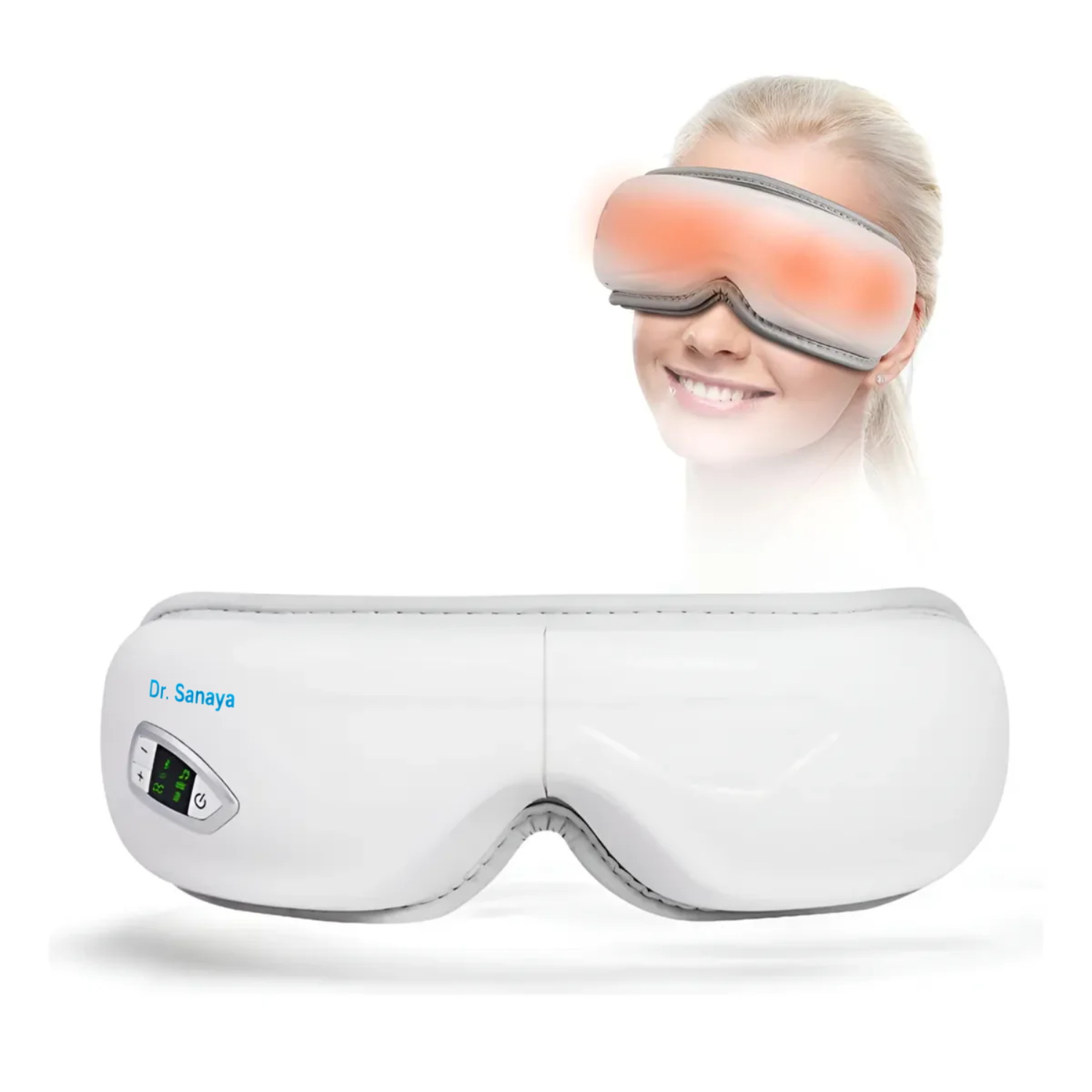 Dr. Sanaya Smart Eye Massager with Heat & Air Compression | Bluetooth Rechargeable Eye Relaxation Device