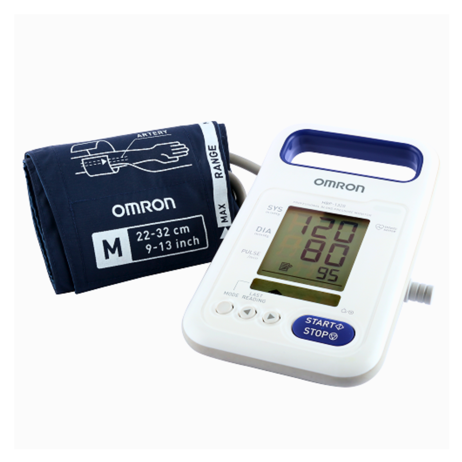 Omron HBP-1320 Arm Blood Pressure Monitor (White) | Professional & Accurate BP Measurement Device