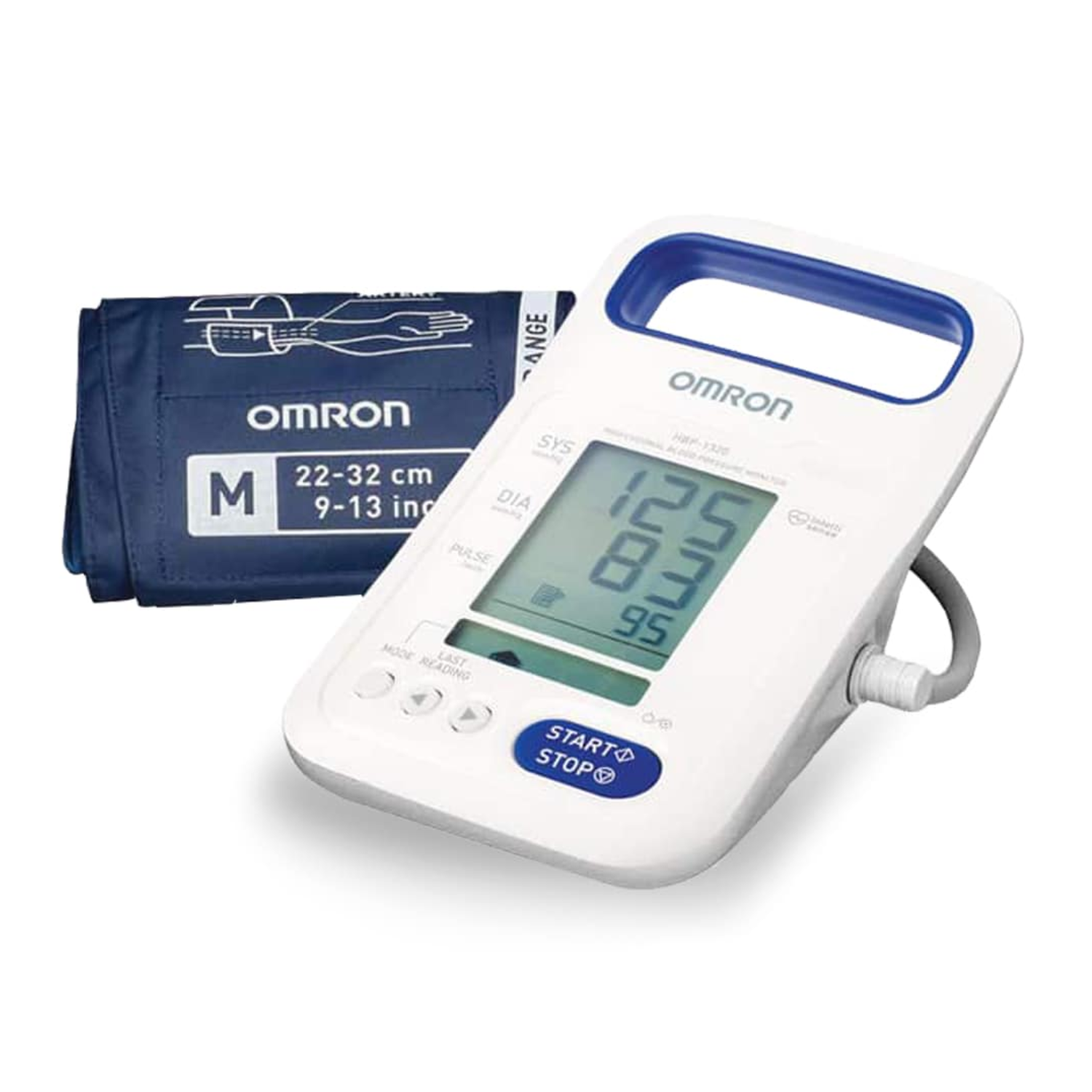 Omron HBP-1320 Arm Blood Pressure Monitor (White) | Professional & Accurate BP Measurement Device