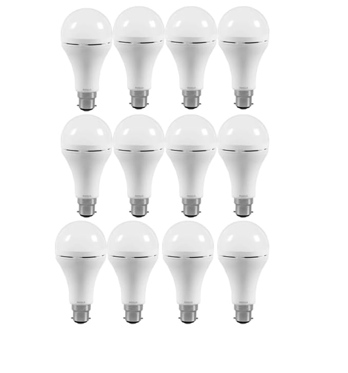 Twelve of Havells 12W LED Bulb with B22D Base with white background