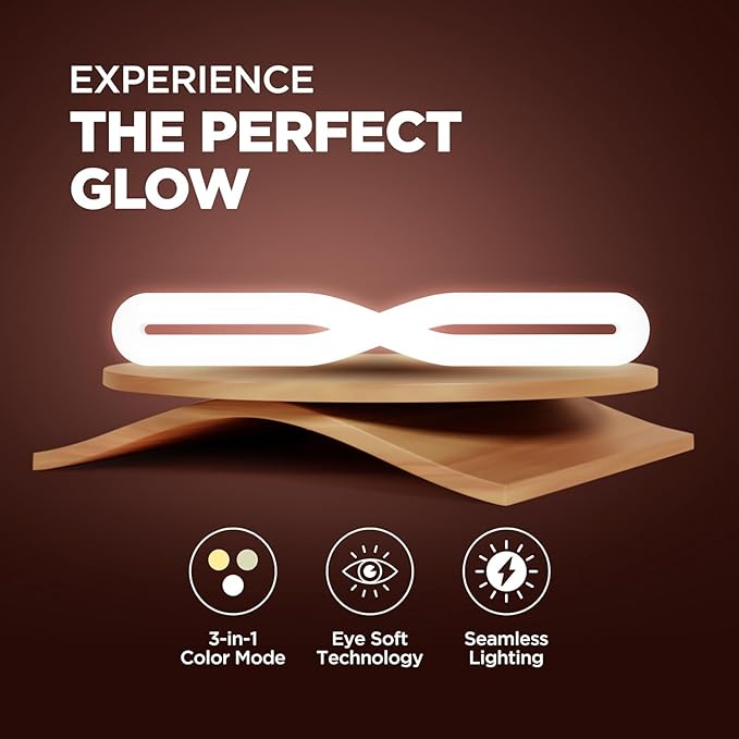 Havells Aurora Plus 20W Glamtube 3 in 1 (3000K/4000K/6500K) | Decorative Light | Tubelight | CCT Changing | Easy on Eyes | No UV/IR Radiation | Premium Design | Energy Efficient|Upto 4Kv Surge Protection