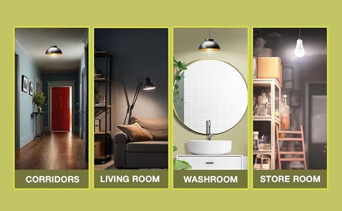 Havells Sensolite 9W Motion Sensor Led Bulb |Auto on-Auto off|5 Mtr Radius Sensor Area (B22 Cool day white)