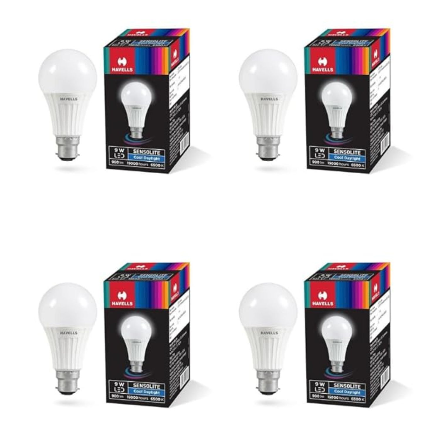 Havells Sensolite 9W Motion Sensor Led Bulb |Auto on-Auto off|5 Mtr Radius Sensor Area (B22 Cool day white)