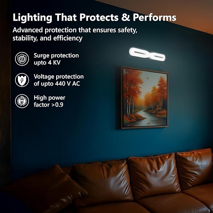 Havells Aurora Sleek 20W Glamtube | Decorative Light |Tubelight |4000 K |Easy on Eyes| No UV/IR Radiation|Premium&Modern Design|Energy Efficient|BIS Approved|Upto 4Kv Surge Protection