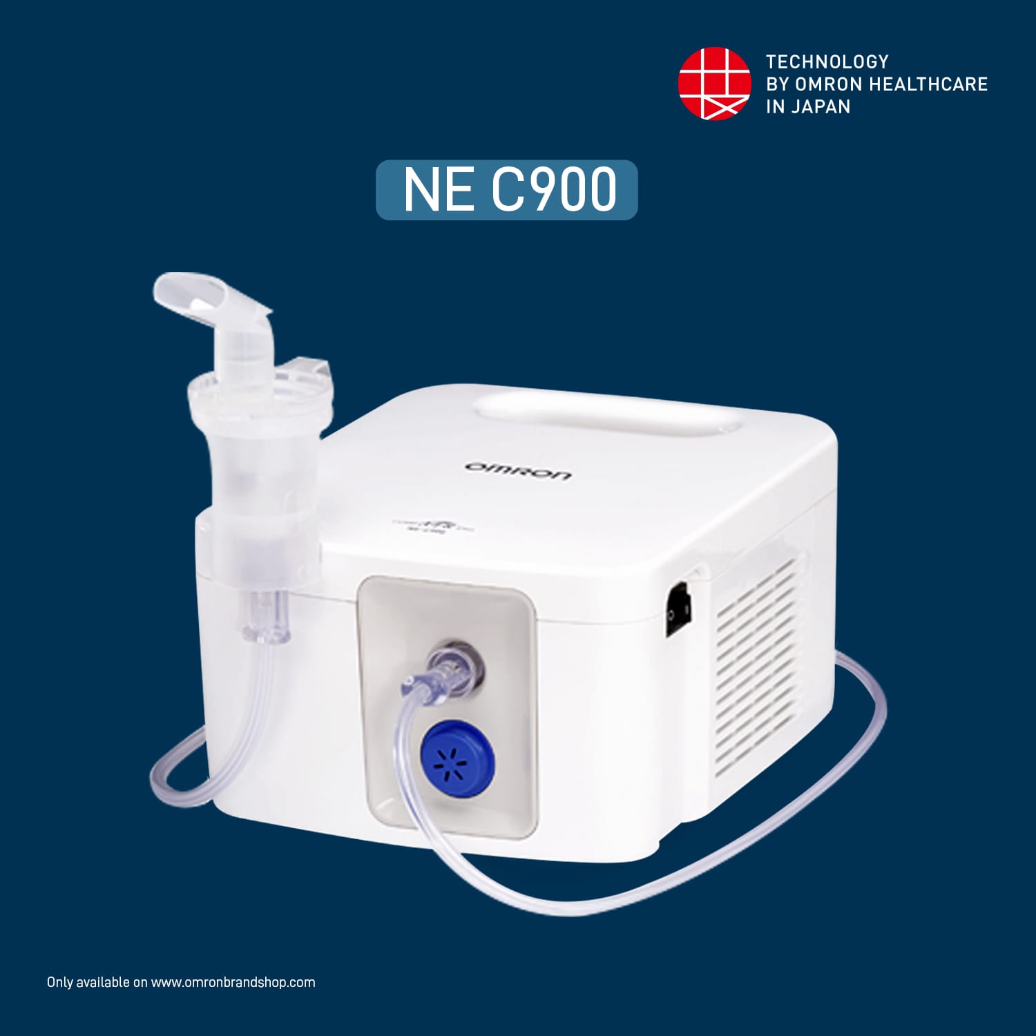 Omron NE-C900 Compressor Nebulizer (White) | Efficient Medication Delivery for Respiratory Relief