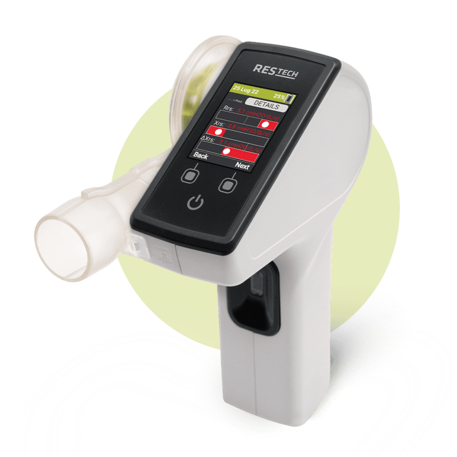 Restech RESMON FIRST Mini-Oscillometer | Revolutionary Pulmonary Diagnostics Device for Hospital & ICU Respiratory Assessment
