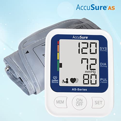 AccuSure AS Series Automatic and Advance Feature Blood Pressure Monitoring System, White