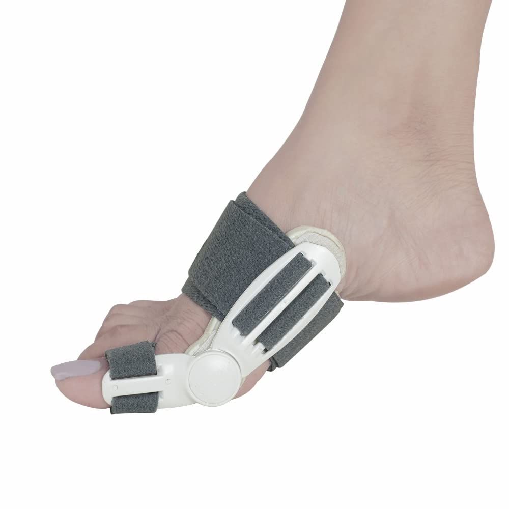 Vissco Toe Splint/Bunion Splint for Left and Right Legs, Deformity of the Big toe, Toe Corrector, Fracture Support, Foot Pain Relief, Tight Fitting Band - Universal (Black)