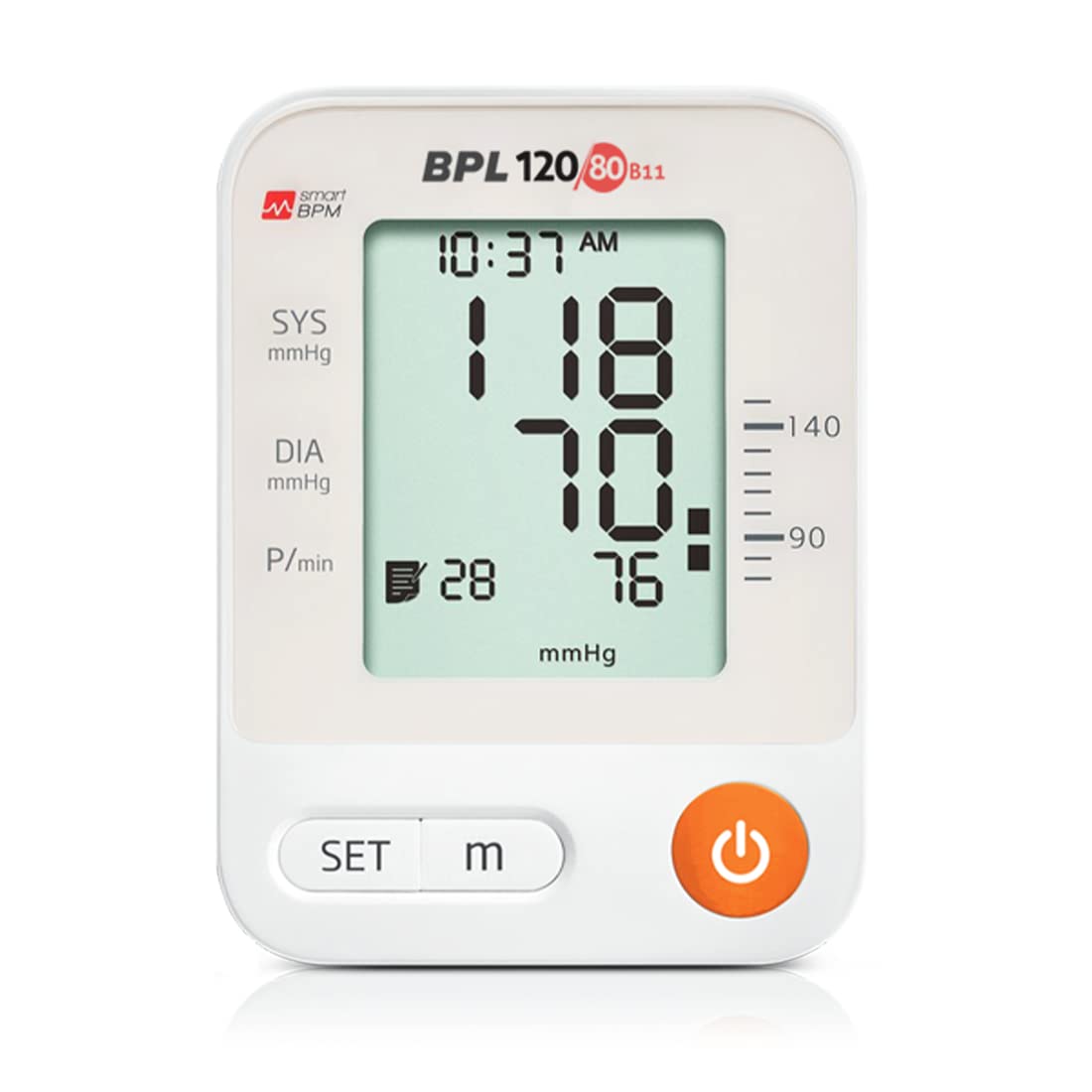 BPL Medical Technologies Automatic Blood Pressure Monitor BPL 120/80 B11 - (White)