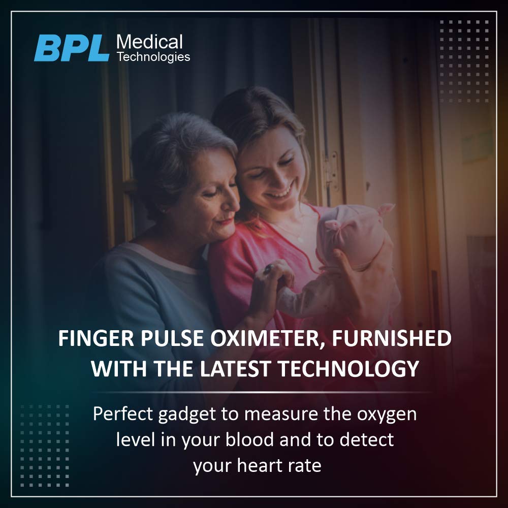 BPL Medical Technologies Bpl Fingertip Pulse Oximeter Pulse Oxy 02 (White)