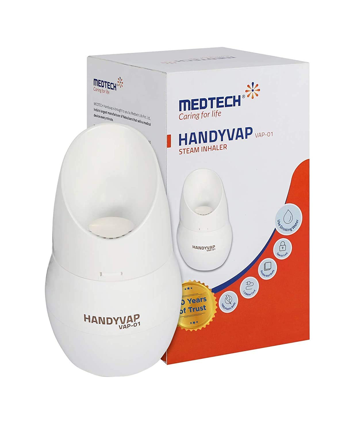 Medtech Handyvap Vap-01 Steam Inhaler Vaporizer