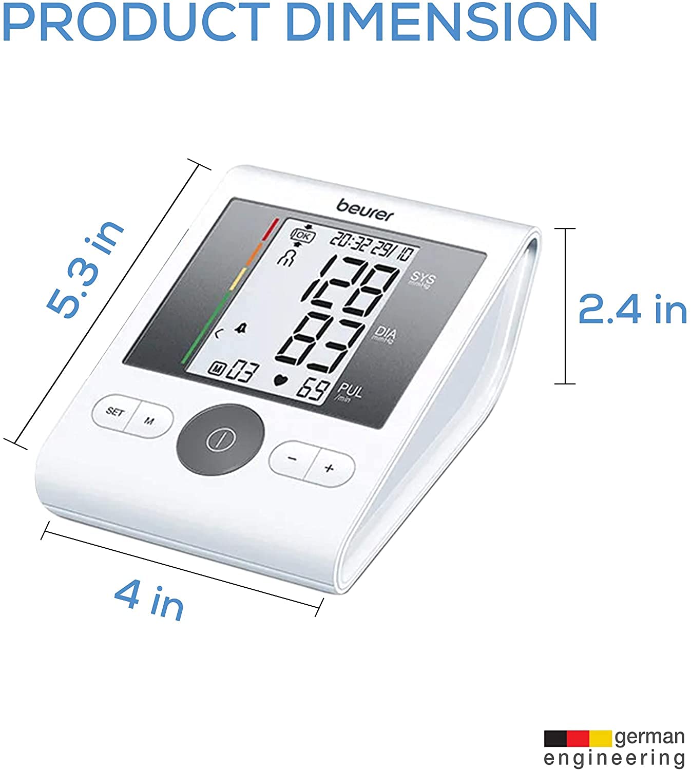 Beurer BM28 Blood Pressure Monitor with Adaptor (White)