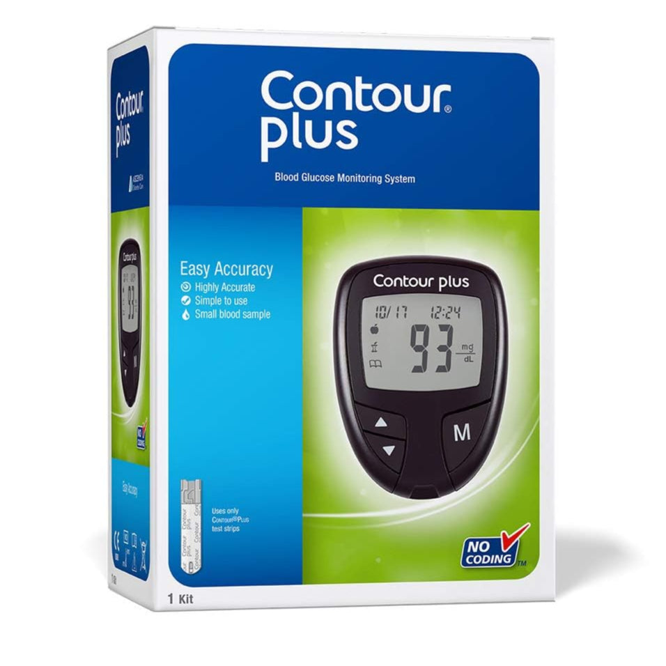 ContourPlus Blood Glucose Monitoring System Glucometer