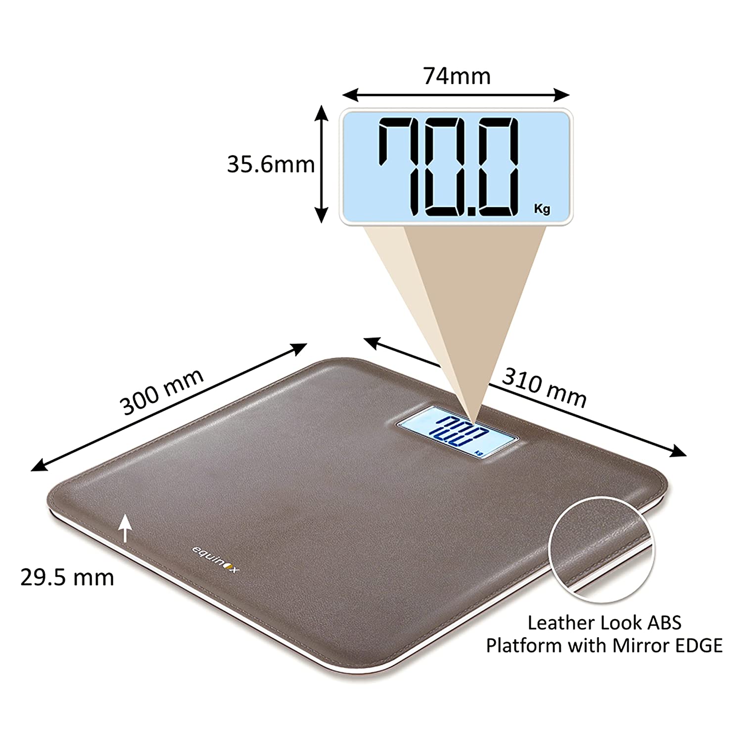 Equinox Personal Weighing Scale-Digital EQ-EB-6171L