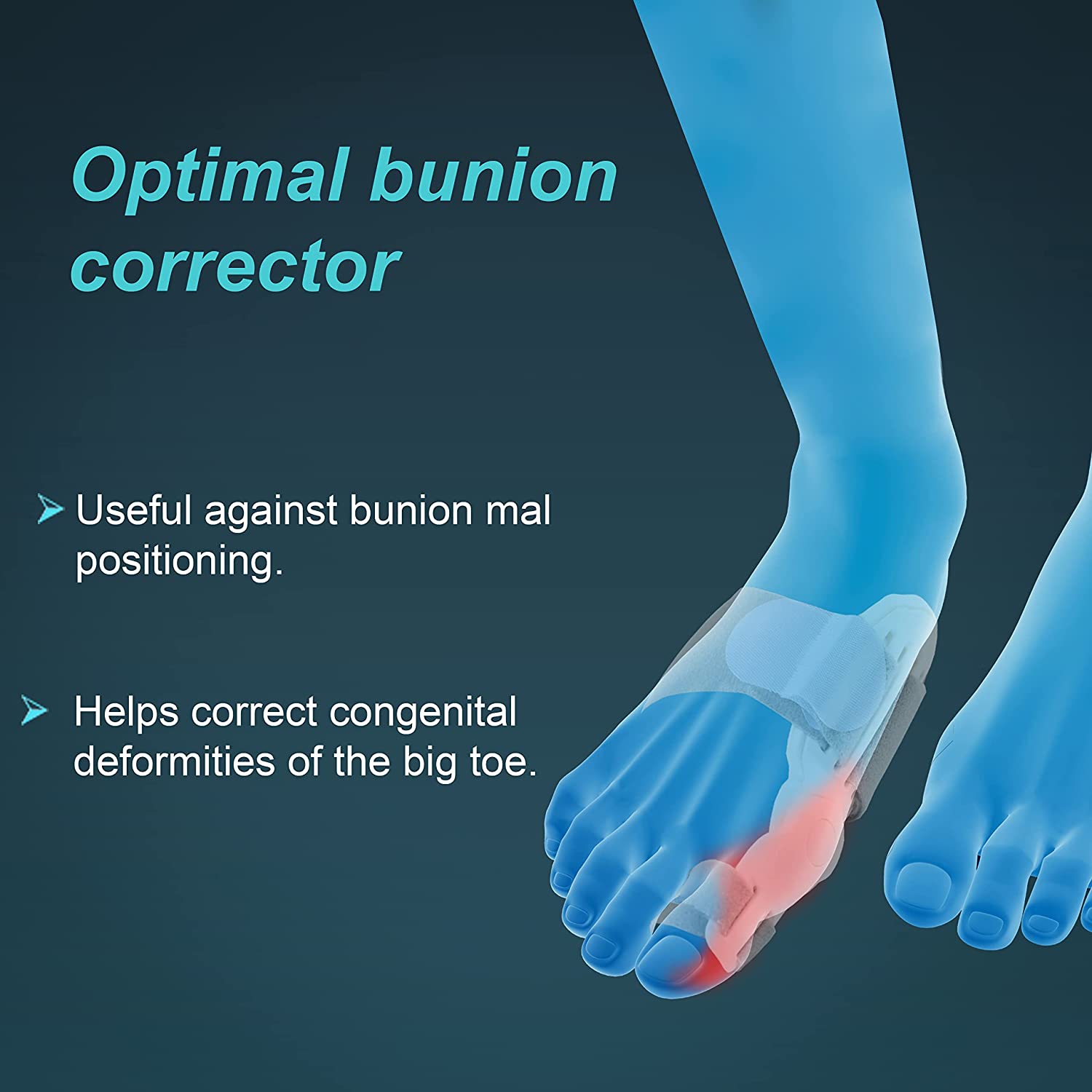TYNOR Bunion Splint Foot Support  (Grey, White)