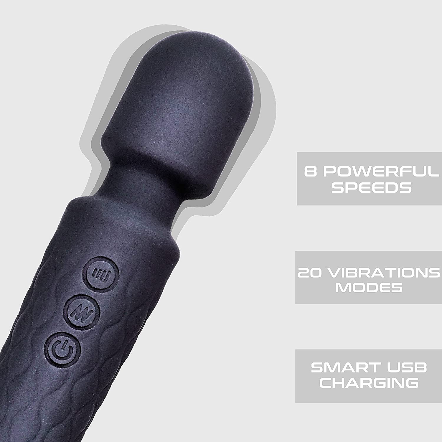 Dr. Sanaya Massager Rechargeable Body Massager for Women and Men / Handheld Waterproof Vibrate Wand Massage Machine with 20 Vibration Modes - 8 Speeds, Battery Powered, Full Body Massager Multicolor…