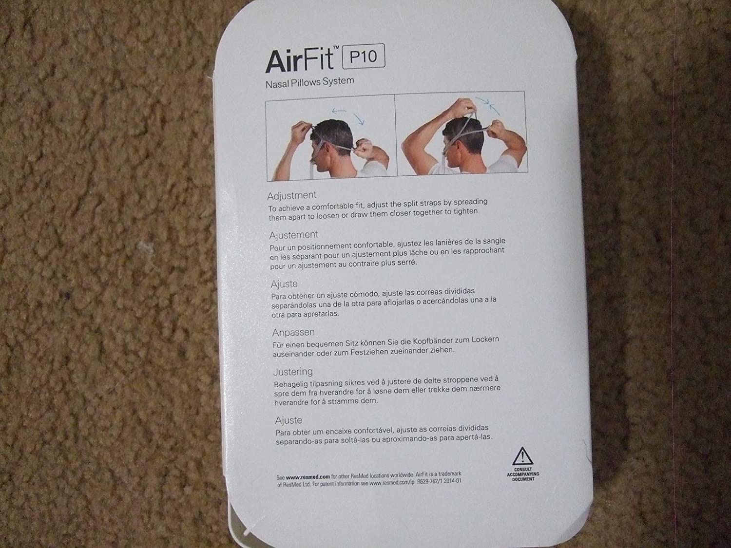 ResMed P10 Airfit mask STD