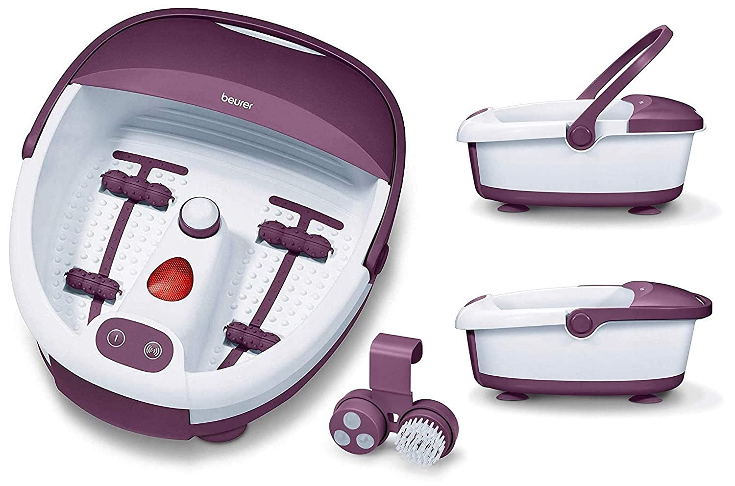 Beurer FB 21 foot spa for invigorated, well cared-for feet with 3 functions: vibration massage, bubble massage, water tempering,