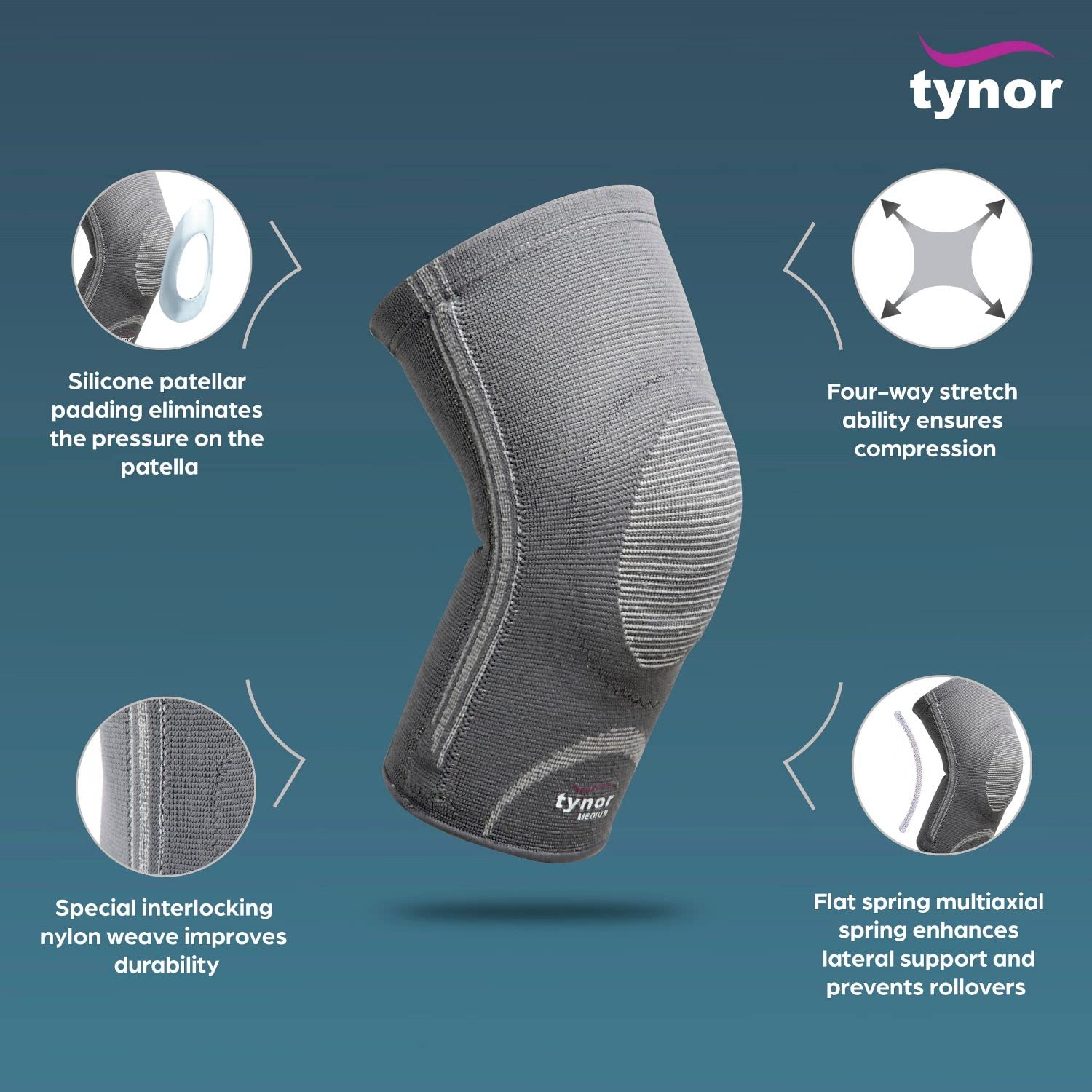 TYNOR Knee Cap with Patellar Ring Knee Support