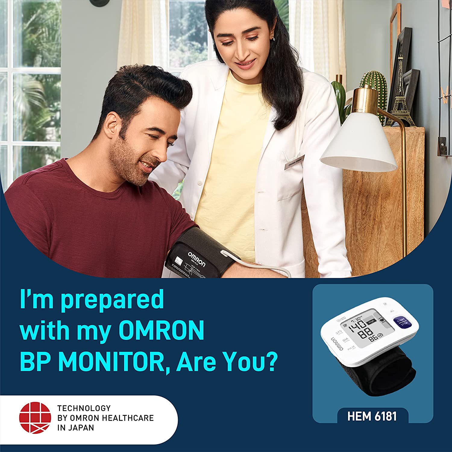 OMRON, Wrist Blood Pressure Monitor HEM 6181