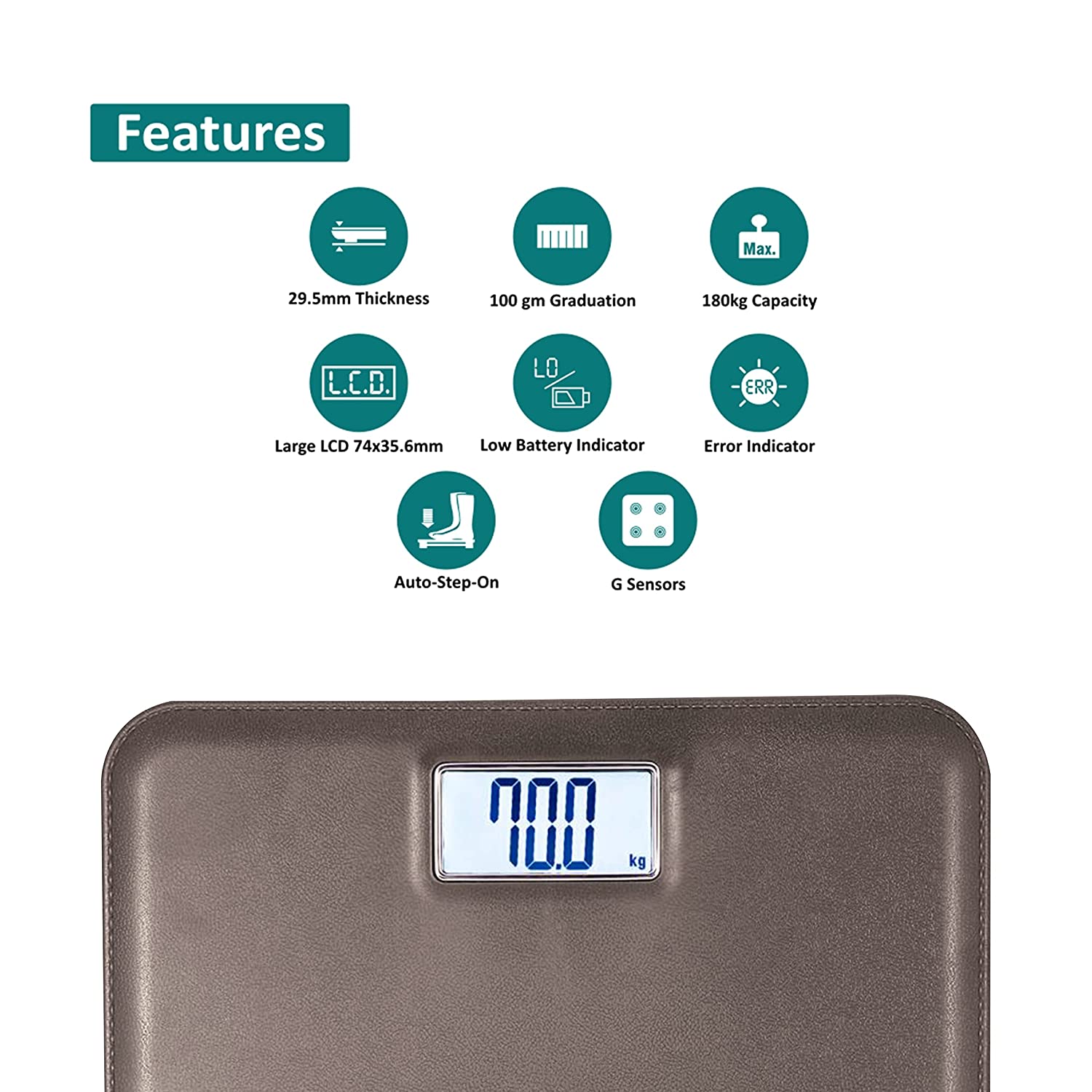 Equinox Personal Weighing Scale-Digital EQ-EB-6171L