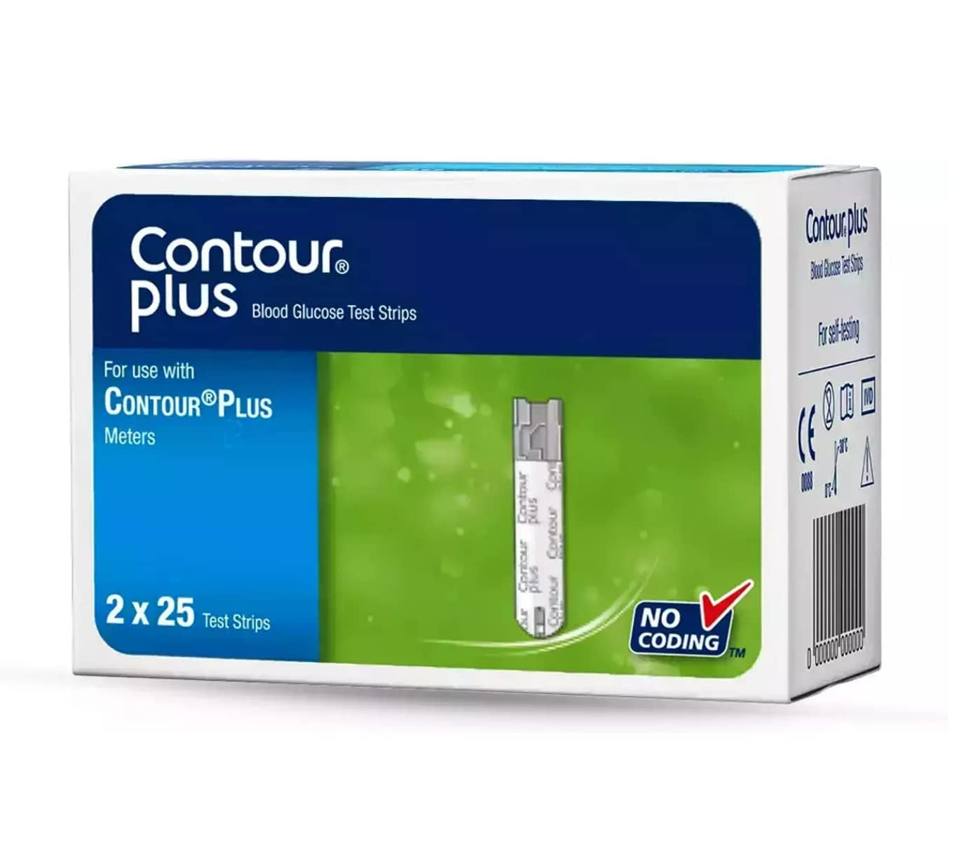 Contour Plus blood sugar test strips 50 pack